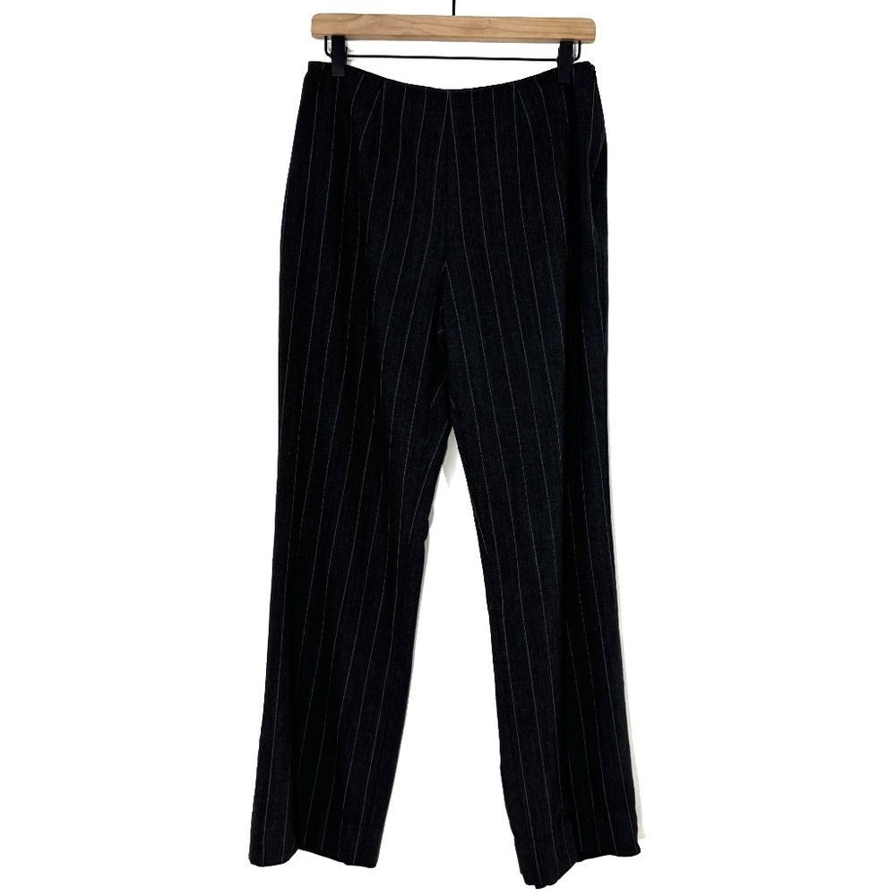 Carlisle Women’s Size 8 Medium Gray Stripe Wool Blend Vintage Trouser Pants
